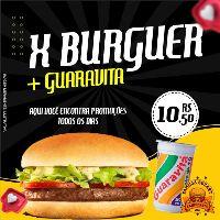 imagem X burguer + guaravita 
