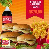 imagem 4 Fome Zero + 4 Fritas P + Coca Cola 2L