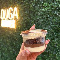 imagem BROWNIE COM NUTELLA E CREME DE NINHO