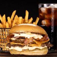imagem Trio Cheesebacon Smashed + Acompanhamento + Bebida