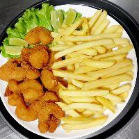 imagem INTEIRA Camarão + Fritas - 800 Gr
