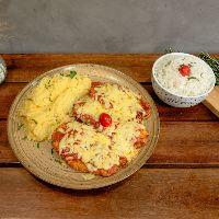 imagem Frango à Parmegiana com Arroz e Purê