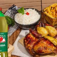 imagem Família 3 - 2 Frangos Padrão + Arroz + Farofa + Vinagrete +  Fritas + Guaraná 1.5lt