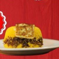 imagem Cuscuz Recheado Carne Moída e Queijo Mussarela