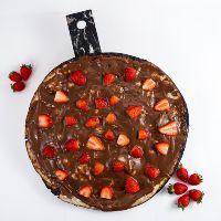 imagem Nutella com Morango - Pizza Média