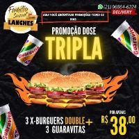 imagem Promoção Dose Tripla: 3 X Burguer Double + 3 Guaravitas 