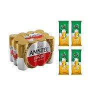 imagem Pack Amstel + 4 Gelos P/ Cerveja