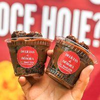 imagem Brownie no Pote Brigadeiro 