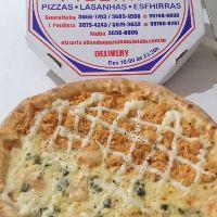 imagem combo 04 [ 01 pizza gigante + 01 pizza grande  sabores tradicionais + um cine 