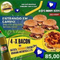 imagem 4 X Bacon + Batata cheddar e Bacon (p) + Guaraná Antárctica 2Lts