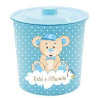 imagem LIXEIRA REDONDA AZUL BABY 3LITROS 