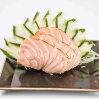 imagem Sashimi salmão toast