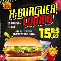 imagem X Burger + Batata + Guaravita 