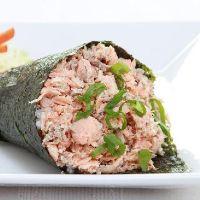 imagem  Temaki salmão grelhado