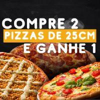 imagem LEVE 3 PIZZAS 25 CM E PAGUE 2 IMPERDIVEL !!