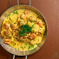 imagem Fettuccine Alfredo e Gamberi