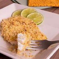 imagem File de tilapia assada c/ crosta de parmesão