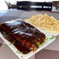 imagem Costela especial no molho Barbecue com Fritas
