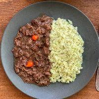 imagem R11) MÚSCULO AO VINHO TINTO + ARROZ DE COUVE FLOR (LOW CARB)