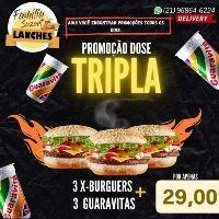 imagem Promoção Tripla: 3 X Burguers + 3 Guaravitas 