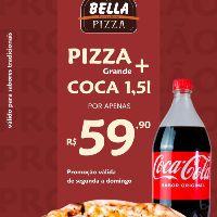 imagem Pizza Grande + Borda + Coca 1,5L