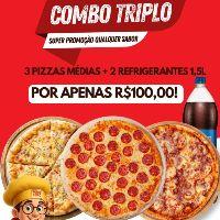 imagem 3 Pizzas Médias + Refri 1,5L
