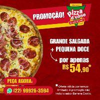 imagem Pizza Grande Salgada + Pequena Doce