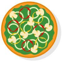 imagem Pizza Redonda Doce (P) - 6 Fatias