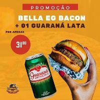 imagem Bella Eg Bacon e um guaraná lata 