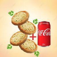 imagem 10 esfihas Clássicas + 1 Coca-Cola lata grátis 