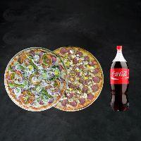imagem PROMOÇÂO duas Pizzas Família + Refrigerante 