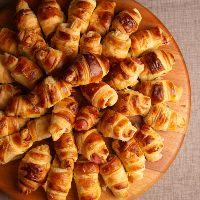 imagem Tábua Mini Croissant de Queijo e Presunto