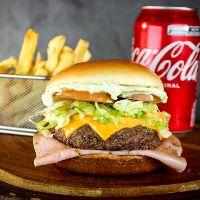 imagem Combo | Burger Americano + Fritas + Refri Lata