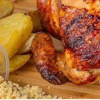 imagem Frango Simples com Farofa e Batata