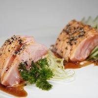 imagem Sashimi Salmão Flambado 