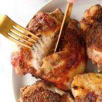 imagem Sobre Coxa de Frango Assada com Tempero Caseiro