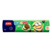 imagem BISCOITO PLUG@DOS ADRIA SABOR CHOCOLATE COM RECHEIO SABOR LIMÃO 120G - 3 UNIDADES