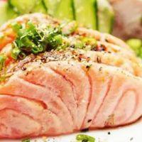 imagem Sashimi salmão toast c/ togarashi
