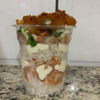 imagem temaki no copo de camarrao