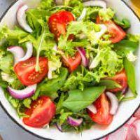 imagem Alface, tomate e cebola