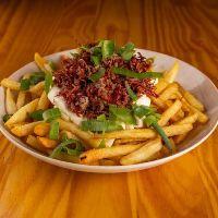 imagem    Batata - Creeam Cheese, Carne Seca e Cebolinha