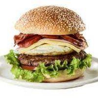 imagem X-Bacon no pão árabe