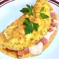 imagem Omelete de Queijo e Bacon