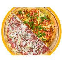 imagem Pizza 40 cm 1/2 Calabresa 1/2 Marguerita