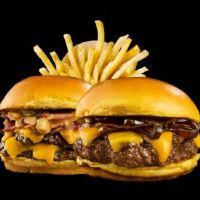 imagem Smash Jack + Tourus Burguer + Fritas