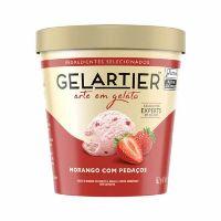 imagem Sorvete Morango com pedaços 473ml (kibon)
