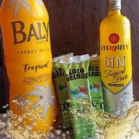 imagem COMBO GIN Eternety Tropical Fruts 900ml ( 5 gelo coco 1 Baly tropical)