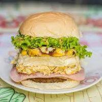 imagem 22 X Frango ( pão , frango , queijo  , alface , tomate , milho e batata pallha )