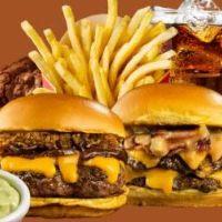 imagem Smash Jack + 873 Burguer + batata M + Coca-Cola 350ml + brownie tradiciona