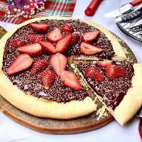 imagem Pizza de Chocolate com morango 30cm